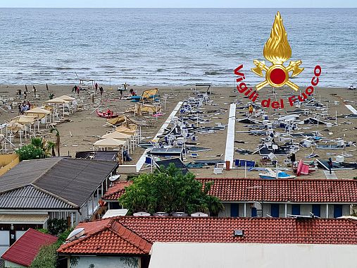 La spiaggia a Pietrasanta